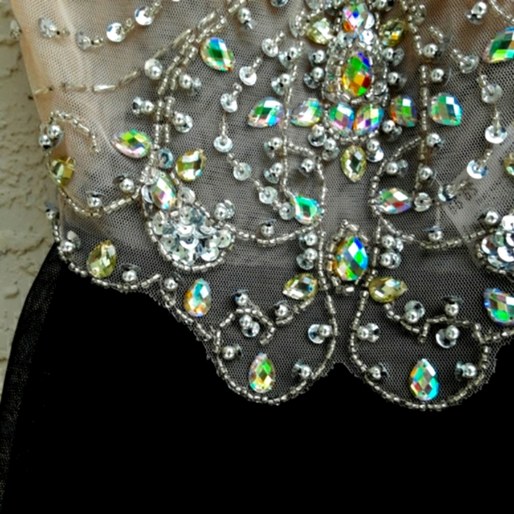 jeweled ruffle mini dress - Picture 10 of 16